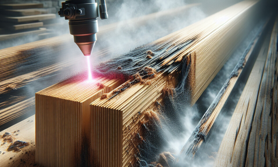 Laserreinigung von Holz in der Holzverarbeitung